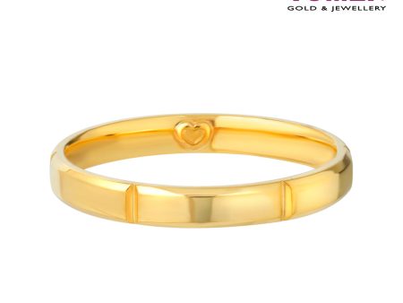 TOMEI Forever Love Couple Rings (For Him), Yellow Gold 916 Online Hot Sale