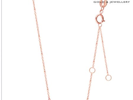 TOMEI Rouge Collection, Smiley Necklace Rose Gold 750 For Discount