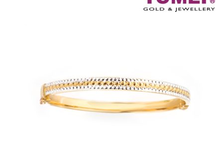 TOMEI Bangle, Yellow Gold 916 (9L-BK1329-2C) Online Sale