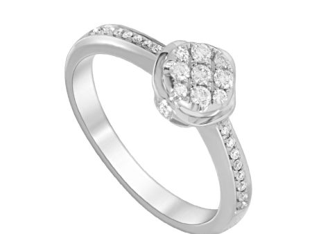 TOMEI Diamond Ring, White Gold 750 (R2547) Online