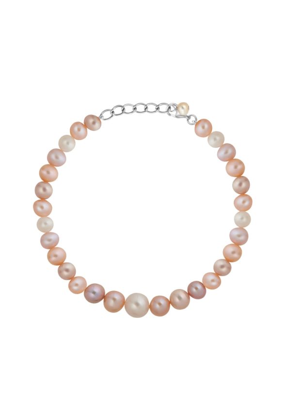 TOMEI Pearlfect Love Single Strand Bracelet I Natural Mixed Pink Online