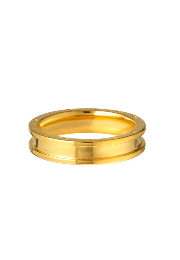 TOMEI True Love Couple Ring, Yellow Gold 916 Supply