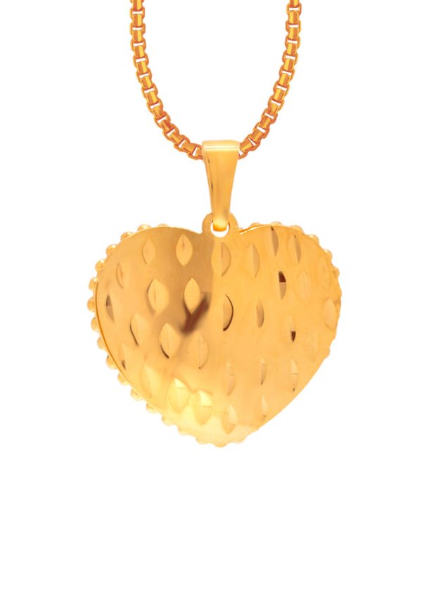 TOMEI Lusso Italia Layered Love Pendant, Yellow Gold 916 Online Sale