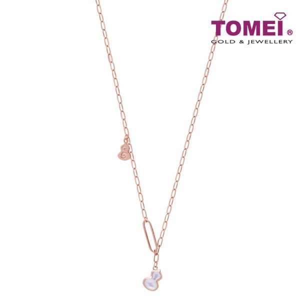 TOMEI Rouge Collection, Nacre Hulu Necklace Rose Gold 750 For Cheap