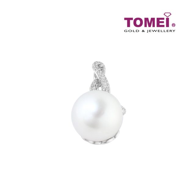 TOMEI Pendant, Diamond Pearl White Gold 750 (P1819V) Online Sale