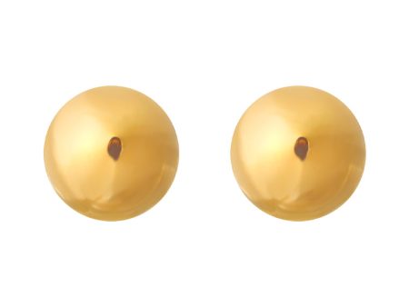 TOMEI Lusso Italia Ball Stud Earrings, Yellow Gold 916 For Discount