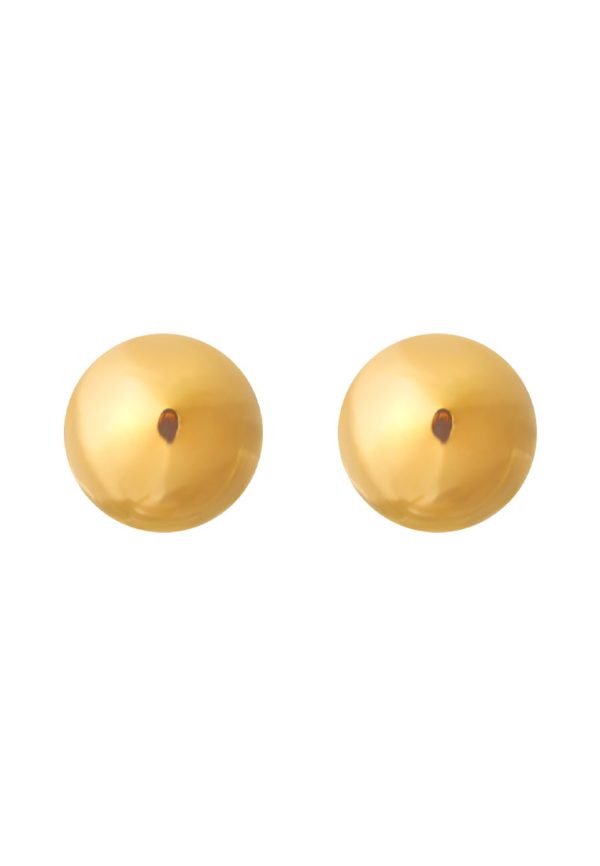 TOMEI Lusso Italia Ball Stud Earrings, Yellow Gold 916 For Discount