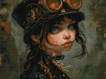 Vintage Girl - Diamond Painting Kit Online now