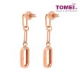 TOMEI Rouge Collection, Link Earrings Rose Gold 750 Online now