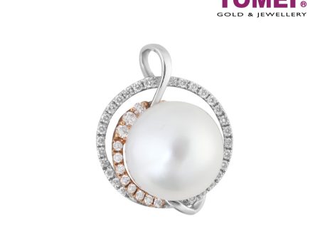 TOMEI Pendant, Diamond Pearl White Gold & Rose Gold 750 (PPP41410CF) Online now