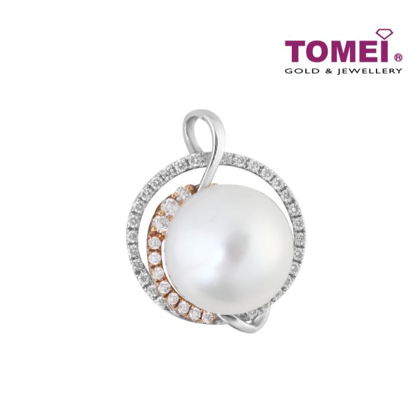 TOMEI Pendant, Diamond Pearl White Gold & Rose Gold 750 (PPP41410CF) Online now