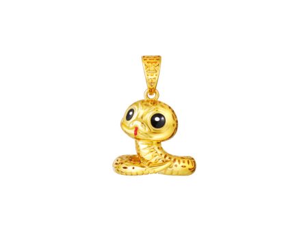 TOMEI Auspicious Snake Pendant, Yellow Gold 916 Supply