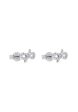 TOMEI Ribband Diamond Earrings, White Gold 585 Supply