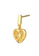 TOMEI X XIFU  Wofen-Hearted Earrings, Yellow Gold 999 Online