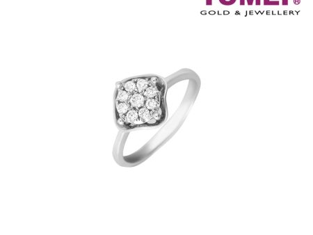 TOMEI Luxuriation in Glittering Sparks Ring, Diamond White Gold 585 For Sale