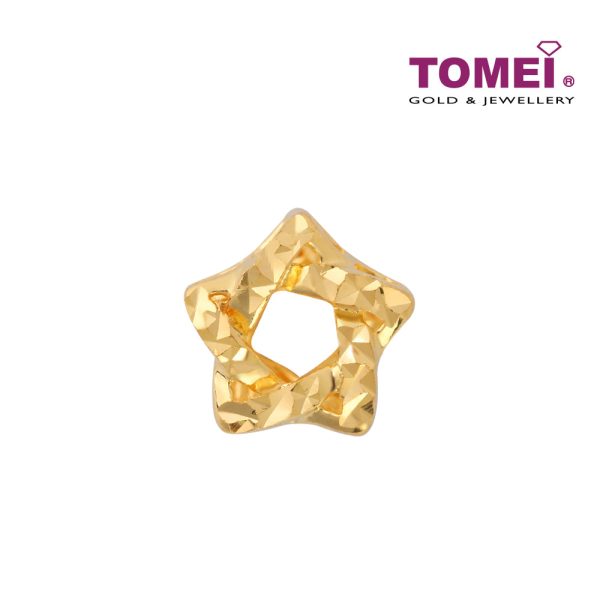 TOMEI Golden Star Charm, Yellow Gold 916 Hot on Sale