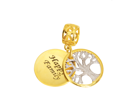 TOMEI Happy Family Tree Charm, Yellow Gold 916 Online Sale