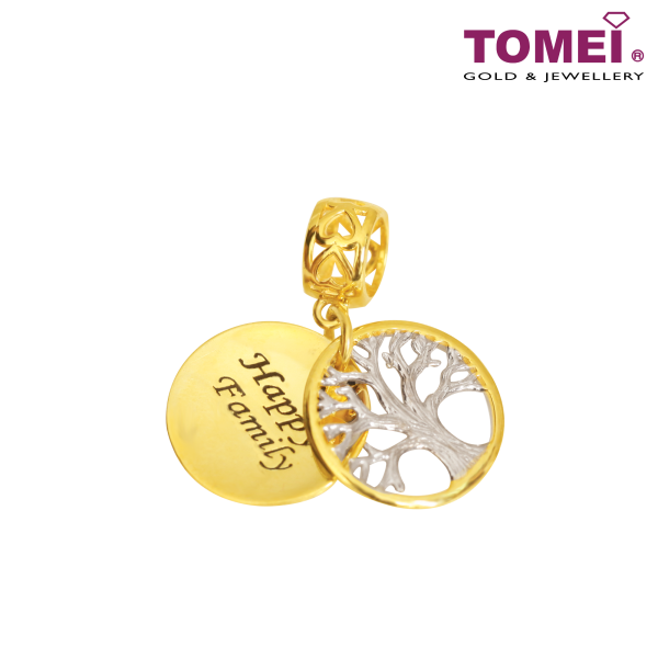 TOMEI Happy Family Tree Charm, Yellow Gold 916 Online Sale