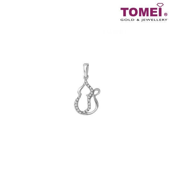 TOMEI Timeless Sparkle Diamond Pendant Set | White Gold 375 Online