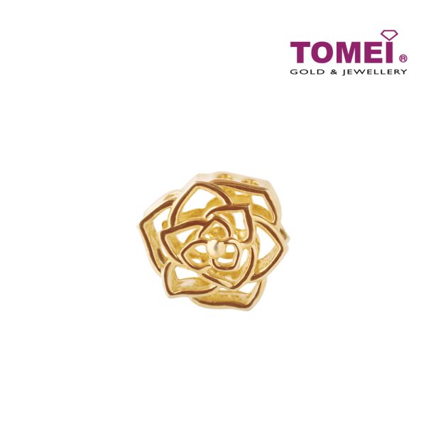 TOMEI Rose Charm, Yellow Gold 916 (TM-YG0902P-1C) Online now