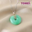 TOMEI The Soothing and Cool Jade Pendant, White Yellow Gold 750 For Discount