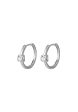 TOMEI Tower Collection Diamond Earrings, White Gold 585 Supply