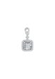 TOMEI Squarish Diamond Pendant, White Gold 750 Supply