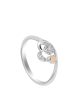 TOMEI Little Star Collection Diamond Ring, White+Rose Gold 375 Cheap