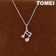 TOMEI Music Note Pendant, White Gold 585 Sale