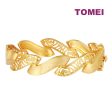 TOMEI Puteri Wavy Bangle, Yellow Gold 916 For Sale