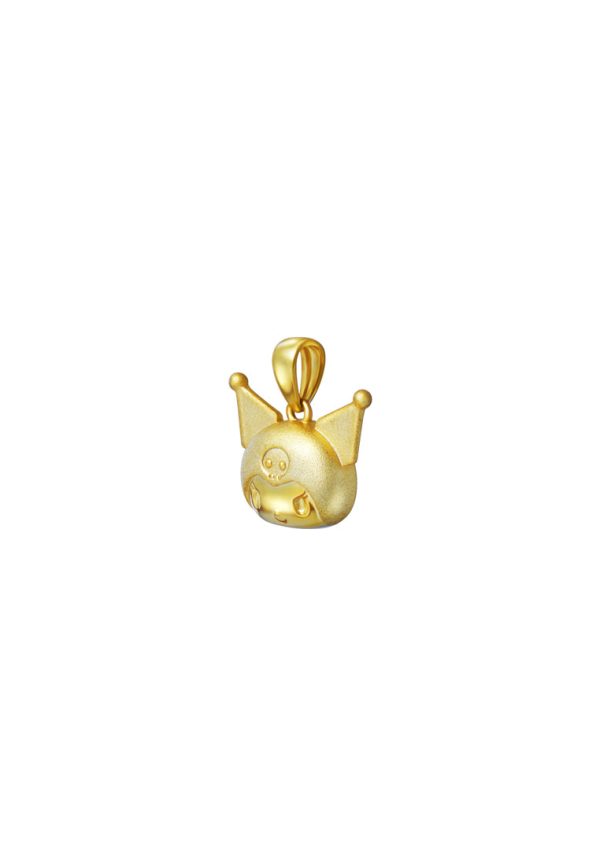 TOMEI X SANRIO Kuromi Head Pendant, Yellow Gold 916 For Discount