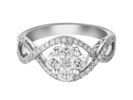 TOMEI Majestically Maestoso Verve Ring, Diamond White Gold 750 (STR1296) Supply