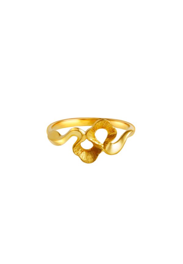 TOMEI x XIFU 【万物有灵】The Essence Of Nature Ring, Yellow Gold 999 on Sale