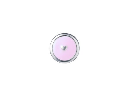 TOMEI Pinkish Love Charm, White Gold 585 Supply