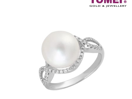 TOMEI Ring, Diamond Pearl White Gold 750 (R1202-16) Supply