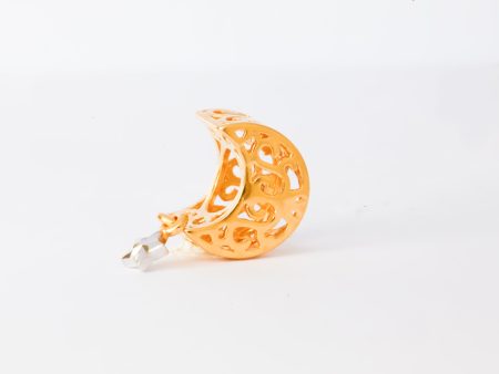 TOMEI Magical Moon & Wishing Star Charm, Yellow Gold 916 Online