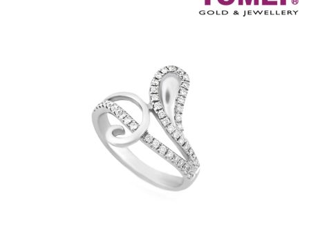 TOMEI Pizzazz in Glittering Splendour Ring, Diamond White Gold 375 (R3291) For Discount