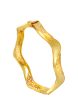 TOMEI Sri Puteri Collection Wavy Bangle, Yellow Gold 916 Online