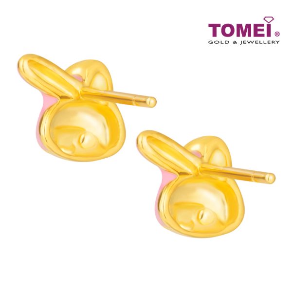 TOMEI My Melody Earrings, Yellow Gold 916 For Discount