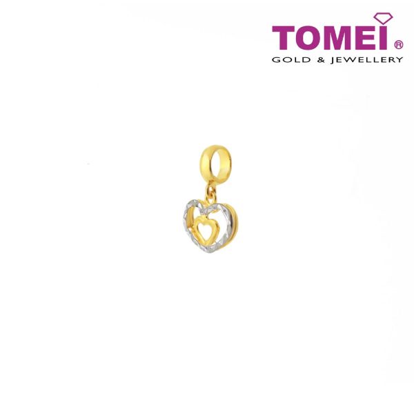 TOMEI Doubly Loving Vibes Charm, Yellow Gold 916 Hot on Sale