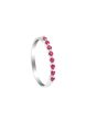 TOMEI Ruby Eternity Ring, White Gold 750 For Sale