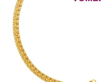 TOMEI Unisex Flat Bracelet, Yellow Gold 999 (5D) Sale