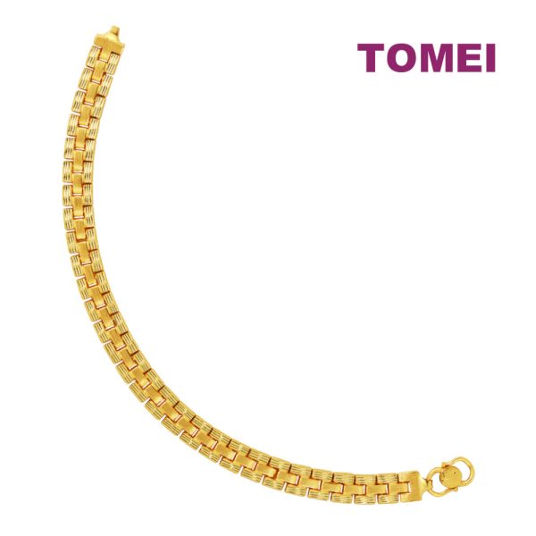 TOMEI Unisex Flat Bracelet, Yellow Gold 999 (5D) Sale