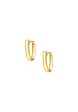 TOMEI Lusso Italia Matte Half Hoop Earrings, Yellow Gold 916 Discount