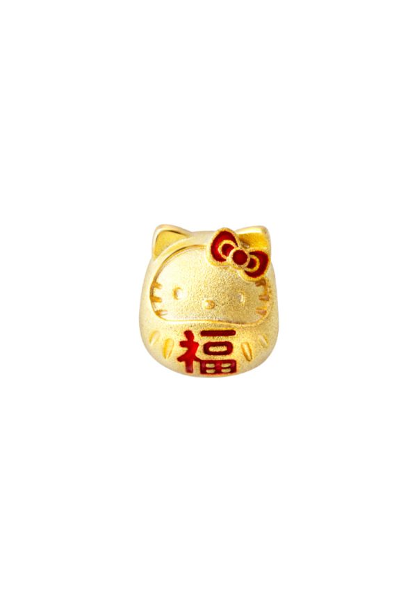 TOMEI X SANRIO Hello Kitty Fuwa Charm, Yellow Gold 916 on Sale