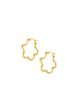 TOMEI Lusso Italia Minimalist Wavy Hoop Earrings, Yellow Gold 916 For Discount