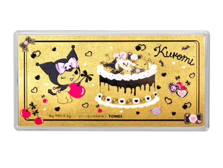 TOMEI X SANRIO Kuromi Gold Foil 1G, Yellow Gold 9999 Fashion