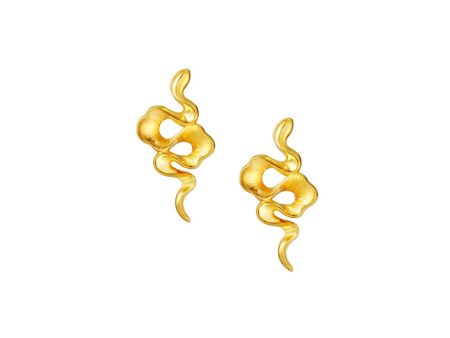 TOMEI x XIFU 【万物有灵】The Essence Of Nature Earrings, Yellow Gold 999 Hot on Sale