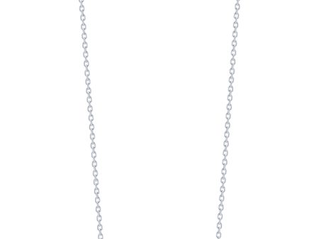 TOMEI Wave-Inspired Necklace, White Gold 585 Online Sale