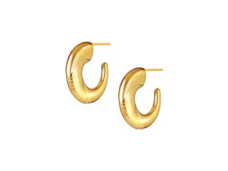 TOMEI Lusso Italia Loop Earrings, Yellow Gold 916 Sale